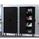 61 in Metal Display Case, Metal Lockers, 4 layers, 3 Adjustable Shelves For Home