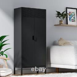 61 in Metal Display Case, Metal Lockers, 4 layers, 3 Adjustable Shelves For Home