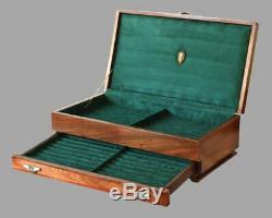 #630 Custom Solid Wood Fountain Pen Storage Display Chest Hand Crafted Pen Box