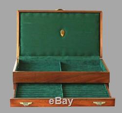 #630 Custom Solid Wood Fountain Pen Storage Display Chest Hand Crafted Pen Box