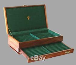 #630 Custom Solid Wood Fountain Pen Storage Display Chest Hand Crafted Pen Box