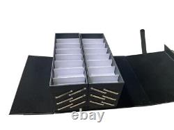 64 Slots Foldable Eyeglasses Display Case Eyeglasses Storage Organizer