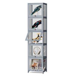 68 Display Case Collectibles Clear Acrylic Collectibles withFlip up Door5 Tiers