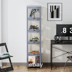 68 Display Case Collectibles Clear Acrylic Collectibles withFlip up Door5 Tiers
