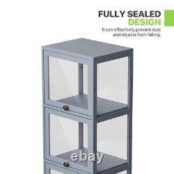 68 Display Case Collectibles Clear Acrylic Collectibles withFlip up Door5 Tiers