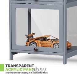 68 Display Case Collectibles Clear Acrylic Collectibles withFlip up Door5 Tiers