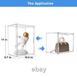 6PCS Acrylic Display Case, Display Cases for Collectibles, Purse Storage Orga