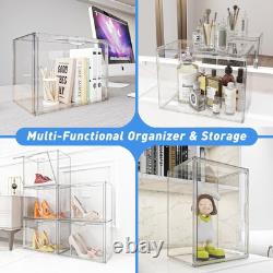 6PCS Acrylic Display Case, Display Cases for Collectibles, Purse Storage Orga