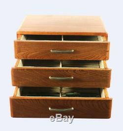 #707 Custom Solid Wood Fountain Pen Storage Display Chest Hand Crafted Pen Box