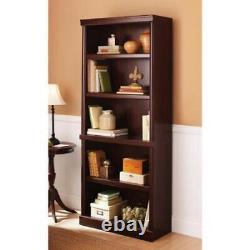 71 Ashwood Road 5 Shelf Bookcase Collection Storage Display Case Classic Cherry