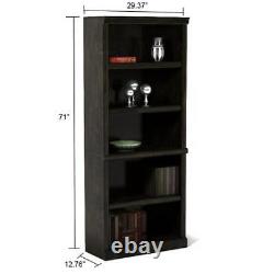 71 Ashwood Road 5 Shelf Bookcase Collection Storage Display Case Classic Cherry