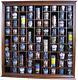 71 Shot Glass Display Case Wall Storage Cabinet Shadow Box, SC08-WALN