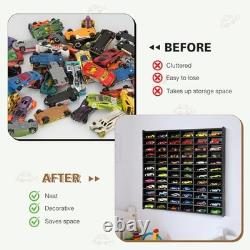 72 Slots Toy Car Storage Display Shelf Model Car Display Case for 1/64 Scale