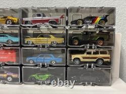 78x Storage Display Boxes For Hot Wheels 1/64 Car Case Stackable (Cars NOT inc)