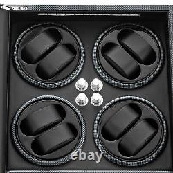 8+5 LED Light Automatic Watch Winder Box Watch Display Storage Case Winder Box