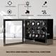 8+6 Automatic Watch Winder with Storage Display Case Box LED Jewelry Drawer New