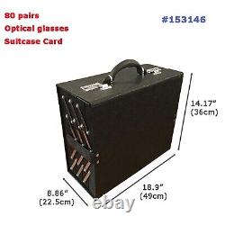 80 Pairs Foldable Eyeglasses Display Case Optical Glasses Storage Organizer
