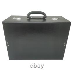 80 Pairs Foldable Eyeglasses Storage Cabinet Display Case with Lock PU Leather