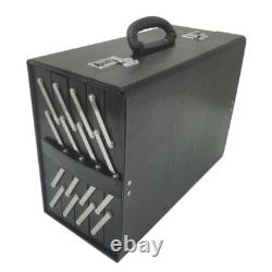 80 Pairs Foldable Eyeglasses Storage Cabinet Display Case with Lock PU Leather