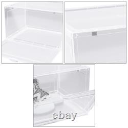 9/12Pack Clear Shoe Storage Box Plastic Sneaker Display Case Organizer Container