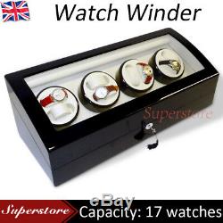 ALG Luxury 8 Automatic Watch Winder Display Case Box 8 + 9 storages