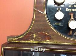ANTIQUE INGERSOLL Advertising Watch Clock Store Counter Display Case RARE
