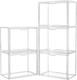 Acrylic Box Display Case, Clear Plastic Stackable Storage Bins with Magnetic Att