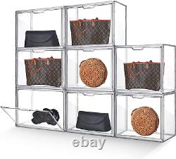 Acrylic Display Case Clear Plastic Purse and Handbag Storage Organizer for Close