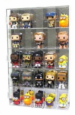 Acrylic Display Case for 3-3/4 Action Figures Funko Pop Vinylmations Storage