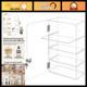 Acrylic Display Case with Lock Secure Storage for Figures, Collectibles & Jewe
