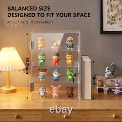 Acrylic Display Case with Lock Secure Storage for Figures, Collectibles & Jewe