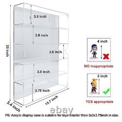 Acrylic Display Case with Mirrored Back 5 Tier Dust-Proof Organizer for Mini F