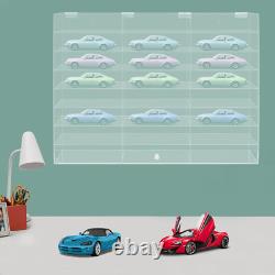 Acrylic Toy Car Display Case Clear Display Box Wall Mounted Toy Display 24 Grids