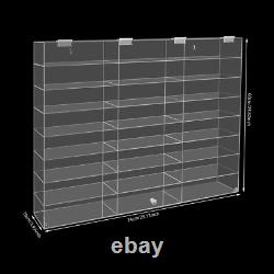 Acrylic Toy Car Display Case Clear Display Box Wall Mounted Toy Display 24 Grids