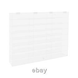 Acrylic Toy Car Display Case Clear Display Box Wall Mounted Toy Display 24 Grids