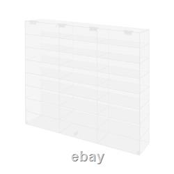 Acrylic Toy Car Display Case Clear Display Box Wall Mounted Toy Display 24 Grids