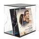 Acrylic Vinyl Record Storage Display Case, Albums Holder Stand, Black with Cl