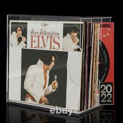 Acrylic Vinyl Record Storage Display Case, Albums Holder Stand, Black with Cl