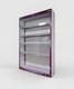 Action Figure Display Cabinet Custom Statue 5 Tier Acrylic Magnetic Purple White
