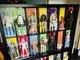 Action Figure Display Case 6 Figurine 1/12 Toy Shelf Wood 14 Pcs Holder Cabinet