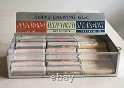Adams Tutti Frutti Metal Display Antique Counter Store sign tray Vintage Gum