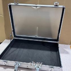 Aluminum Acrylic Clear Top Display Locking Travel Case Trading Coin/Card/Jewelry