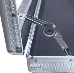 Aluminum Acrylic Clear Top Display Locking Travel Case Trading Coin/Card/Jewelry
