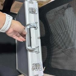 Aluminum Acrylic Clear Top Display Locking Travel Case Trading Coin/Card/Jewelry