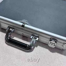 Aluminum Acrylic Clear Top Display Locking Travel Case Trading Coin/Card/Jewelry