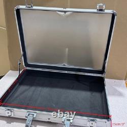 Aluminum Acrylic Clear Top Display Locking Travel Case Trading Coin/Card/Jewelry