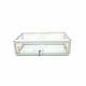 Aluminum Framed Tempered Glass Counter Top Display Case with Front Lock