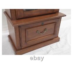 American Furniture Classics 8 Gun Key Locking Wooden Storage Display Cabinet