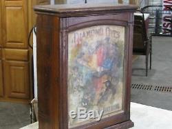 Antique 1800's Walnut Diamond Dyes Store Display Case