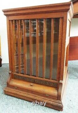 Antique 1880s J. P. COATS Country Store THREAD Spools ROTATING DISPLAY CABINET